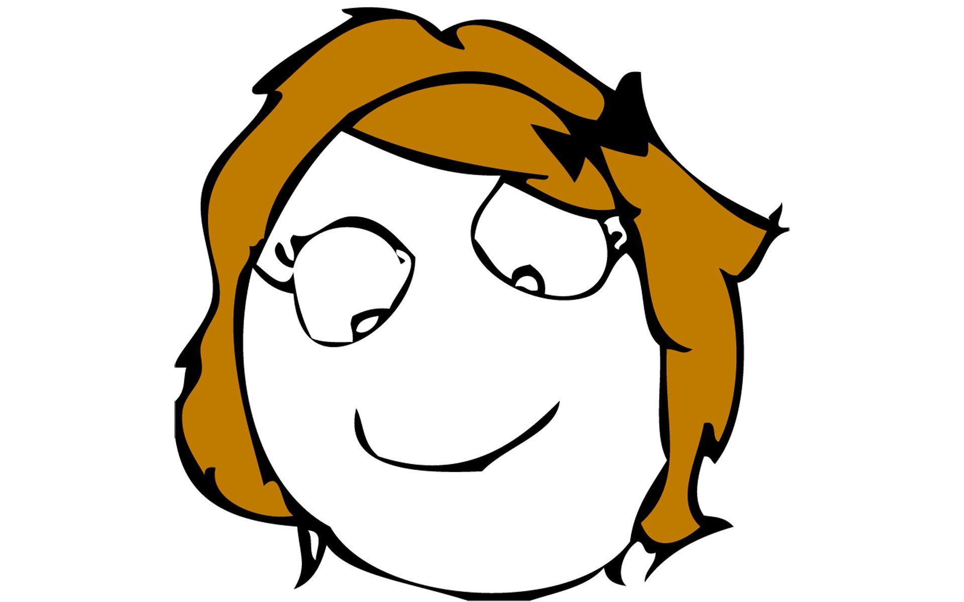 cartoon character with brown hair