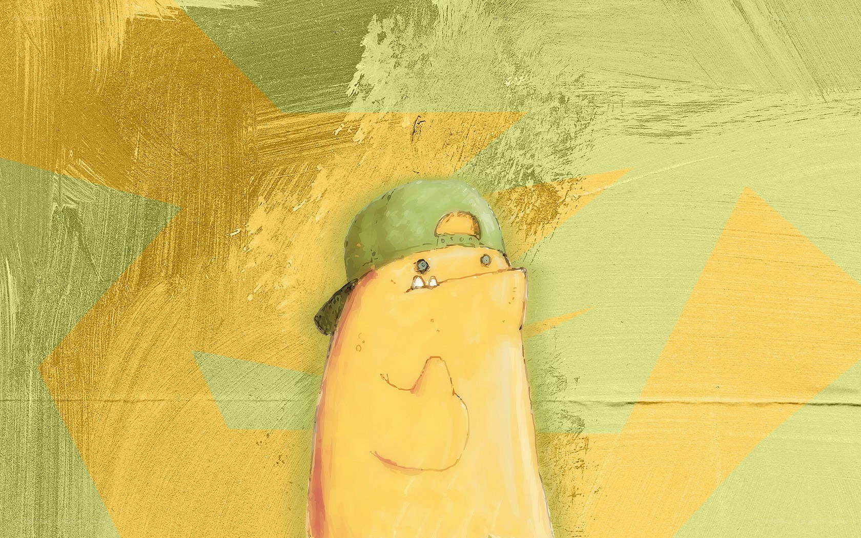 cartoon character with cap