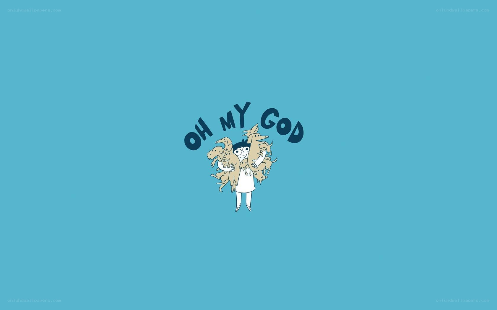 cartoon character with dogs