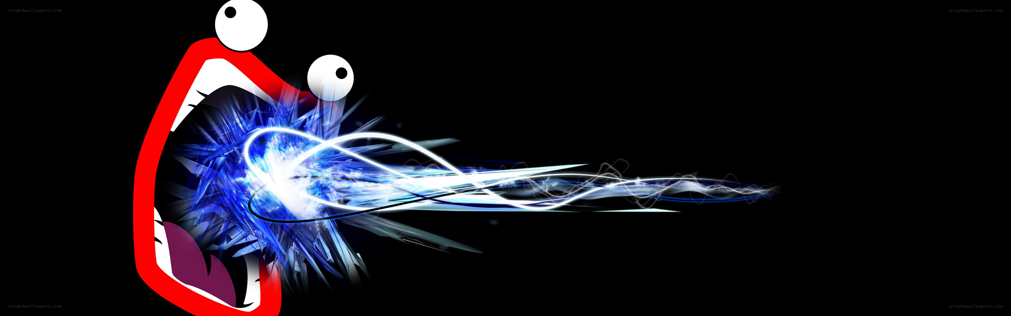 cartoon character with energy blast