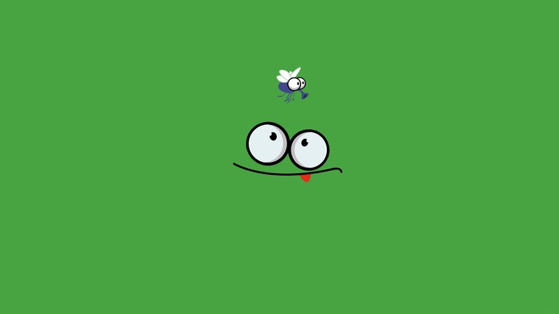 cartoon character with fly