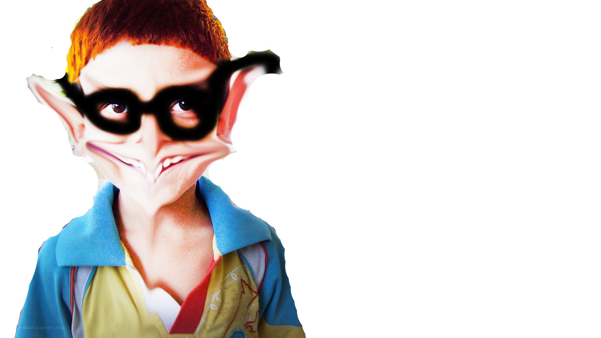 cartoon character with glasses