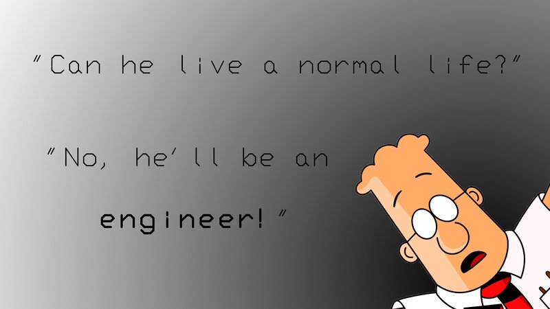 Cartoon Character with Glasses — Gray