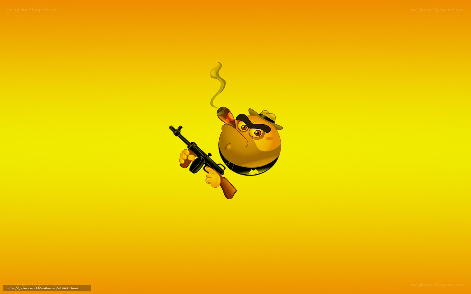cartoon character with gun