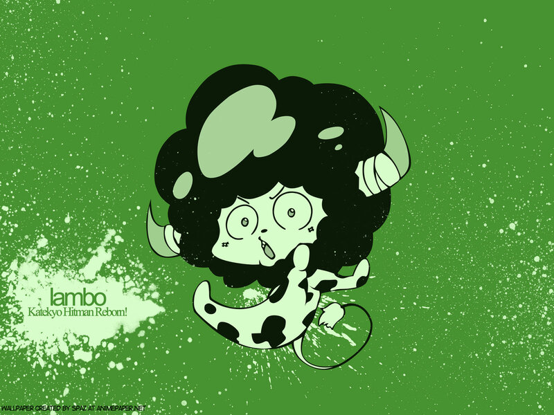 Cartoon Character with Horns — Green