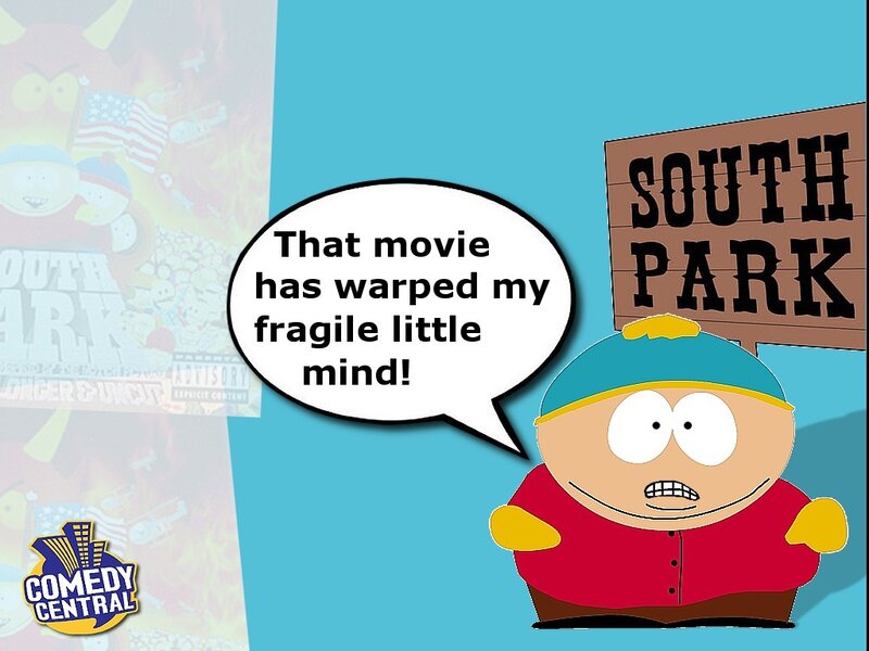 Cartoon character with movie quote