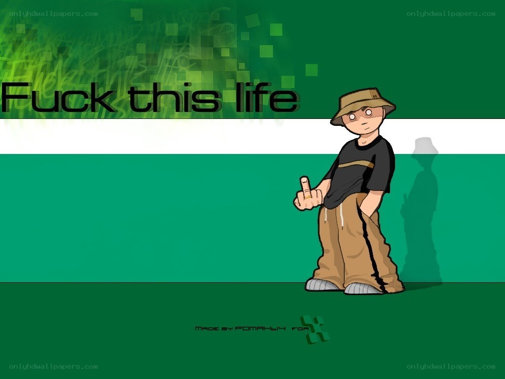 cartoon character with offensive text