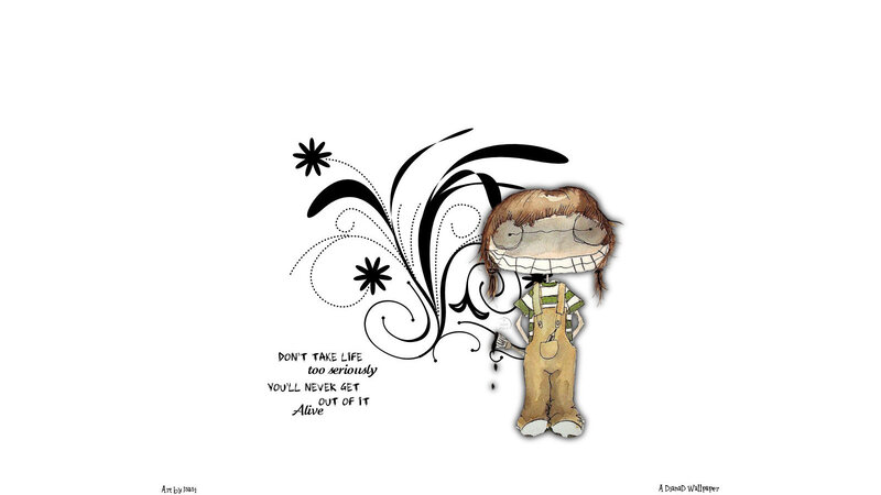 Cartoon Character with Overalls