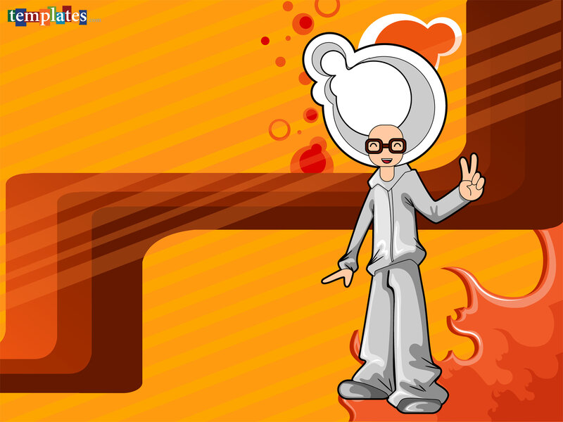 cartoon character with peace sign