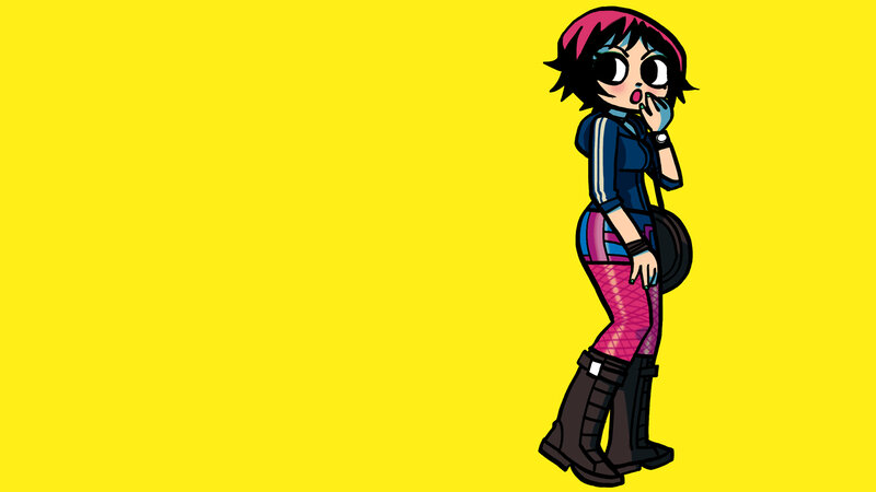 cartoon character with pink hair