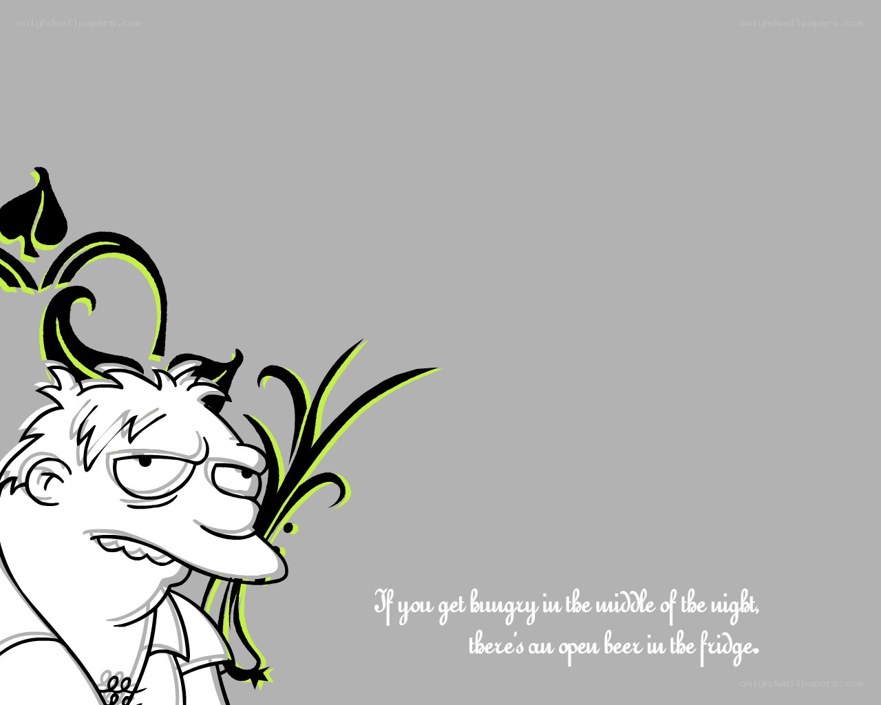 cartoon character with quote