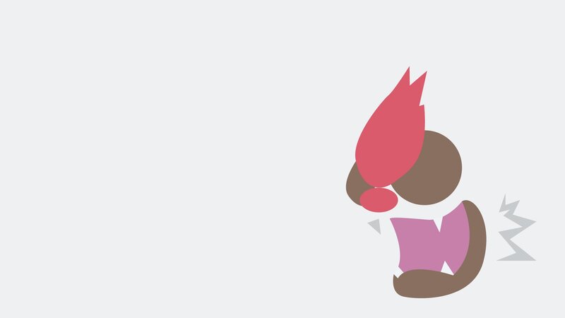 Cartoon Character with Red Hair — Brown