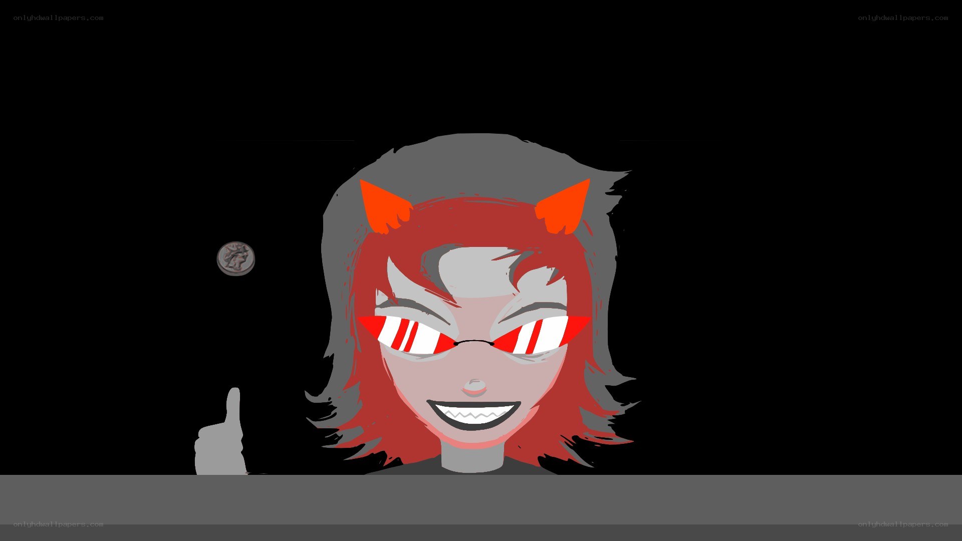 cartoon character with red hair