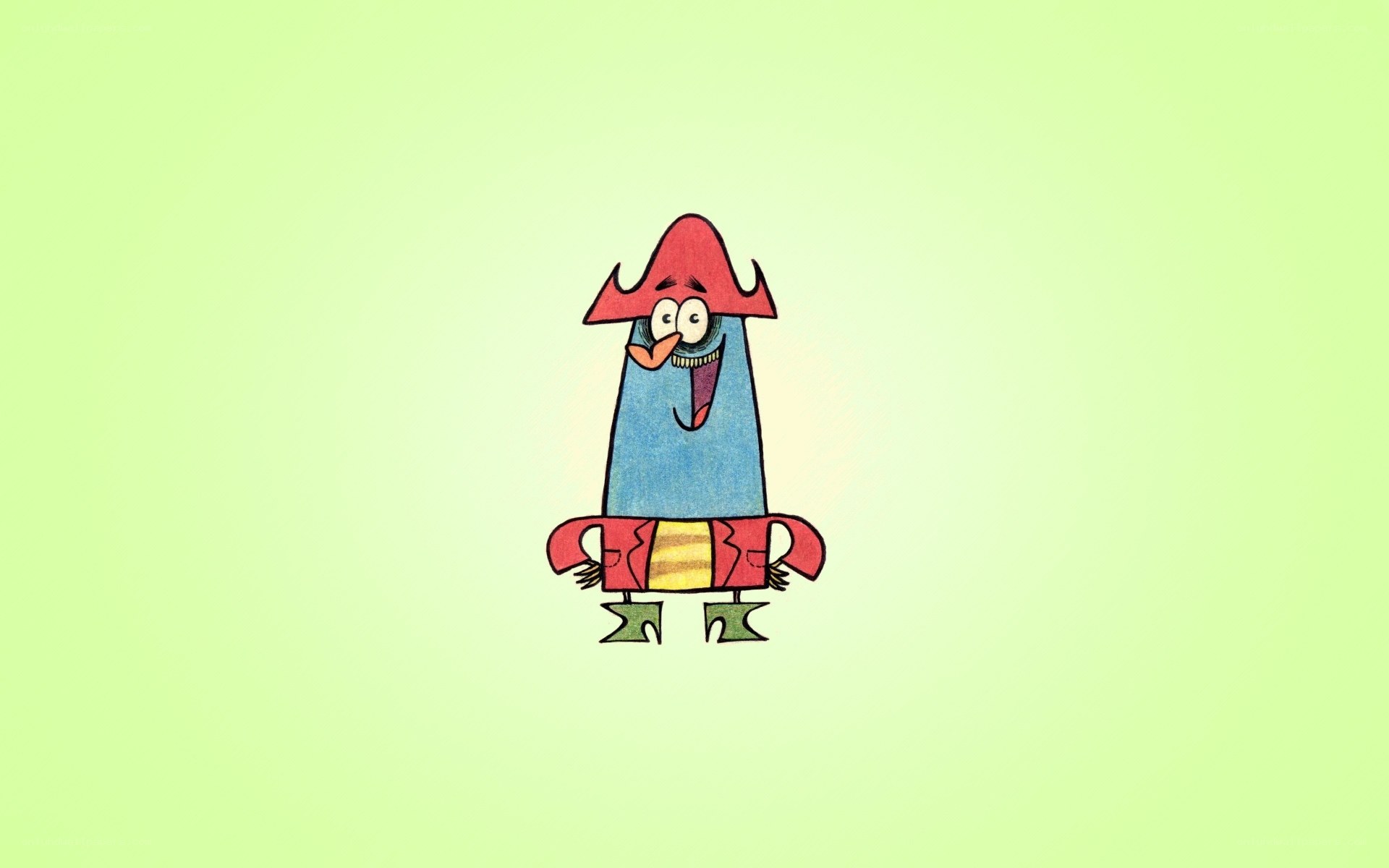 cartoon character with red hat