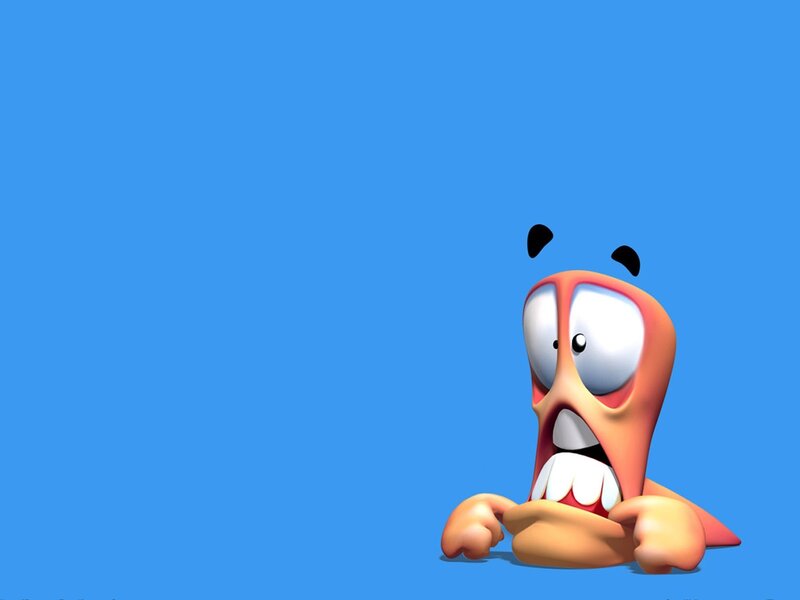 cartoon character with shocked expression