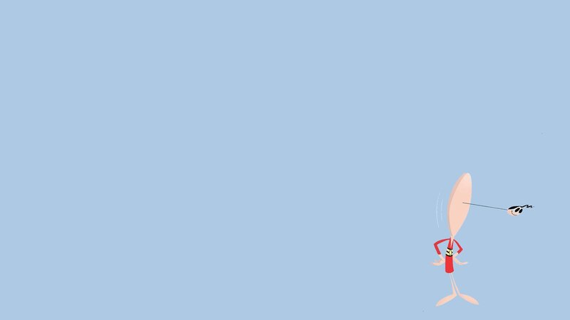Cartoon Character with Spoon