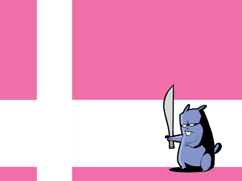 cartoon character with sword