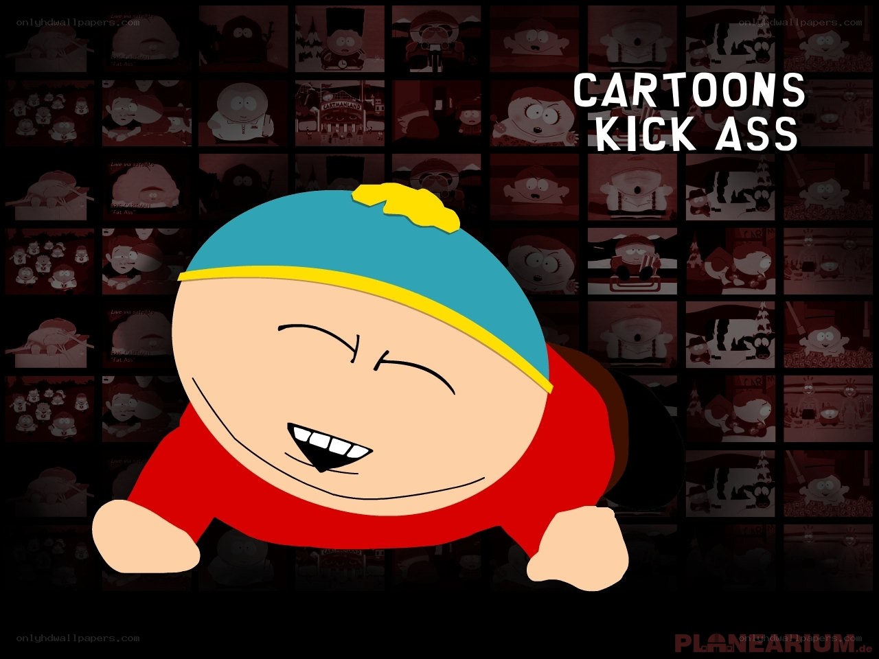 Cartoon character with text