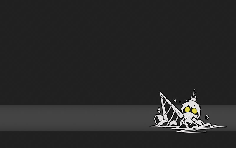 cartoon character with yellow eyes