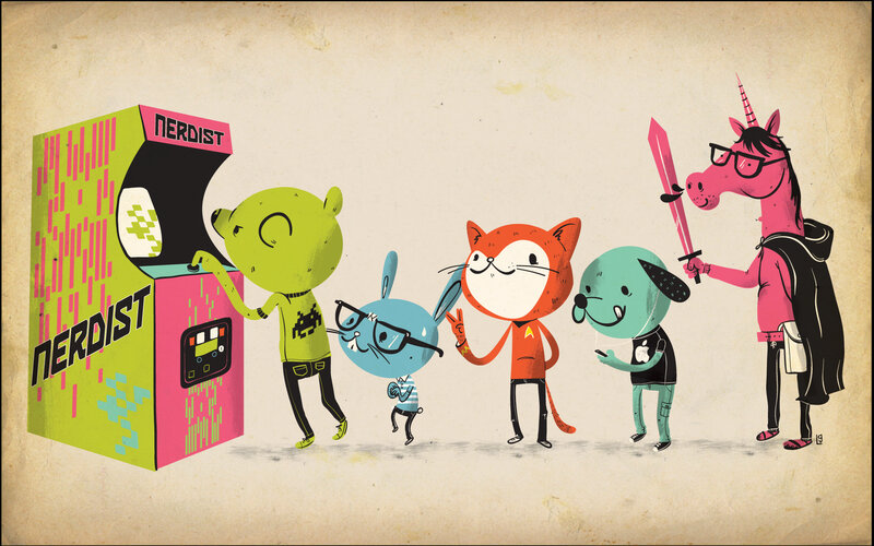 Cartoon Characters at Arcade