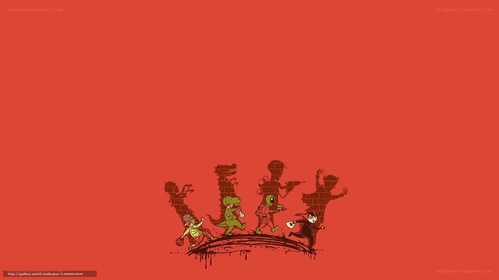 cartoon characters breaking wall
