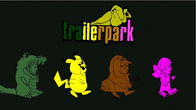Cartoon Characters in a Row