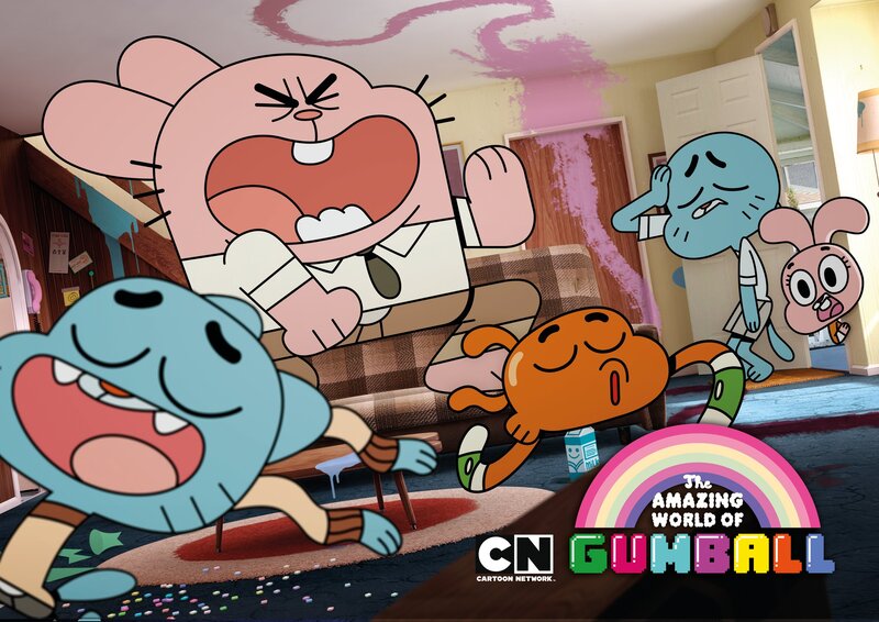 Cartoon Characters in Chaos — Pink