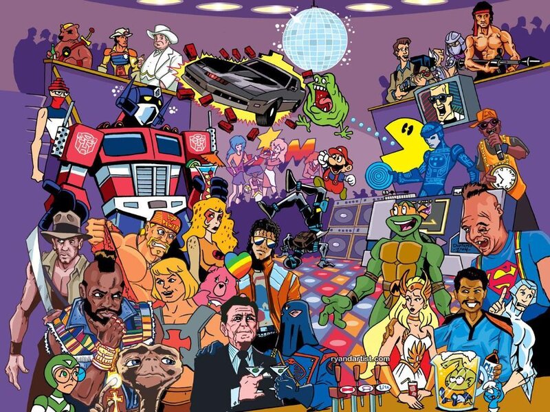 Cartoon Characters in Club