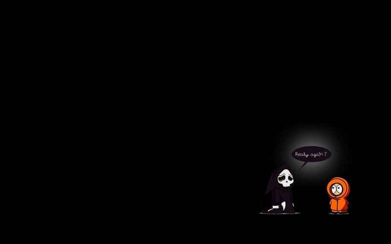 Cartoon Characters in Dark