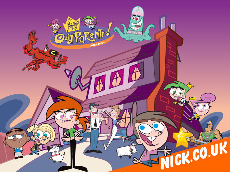 Cartoon Characters in Front of House