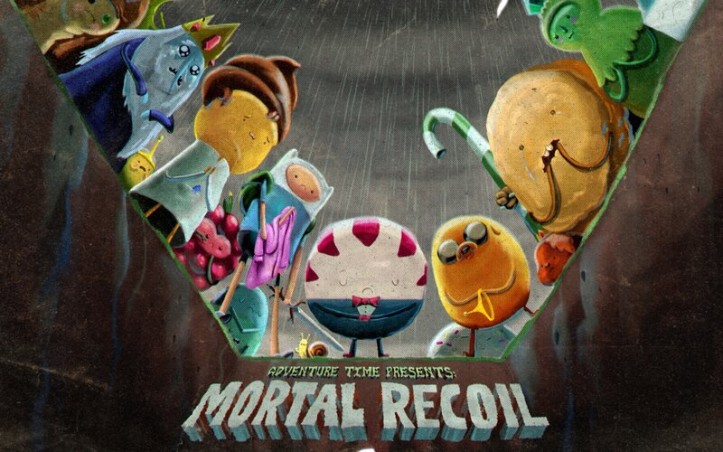 Cartoon Characters in Rain — Brown