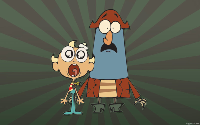 Cartoon characters in shock