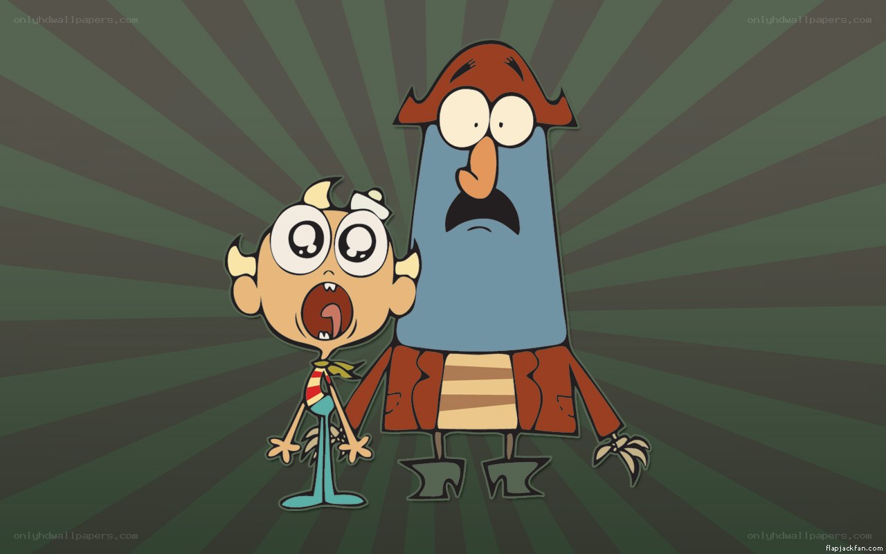 Cartoon characters in shock