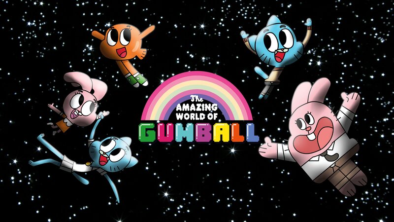 Cartoon Characters in Space — Black
