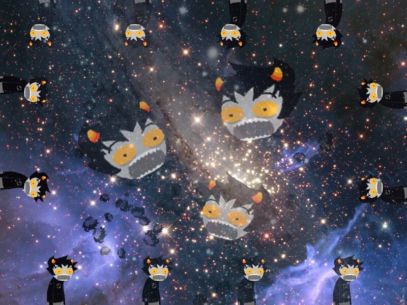 Cartoon Characters in Space