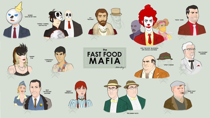 Cartoon Characters in Suits