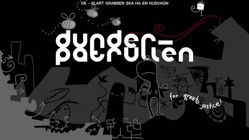 Cartoon Characters on Black — Chaotic