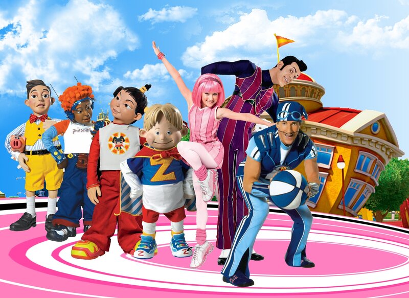 Cartoon Characters on Track