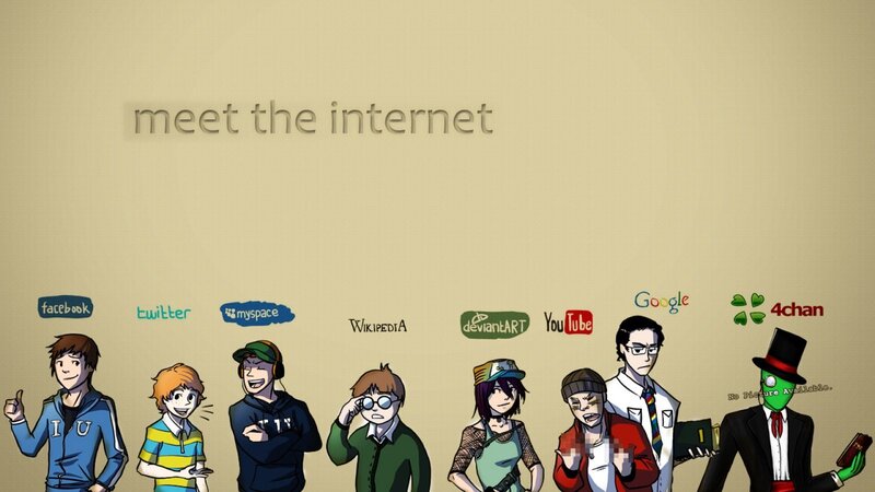 Cartoon Characters Representing Websites