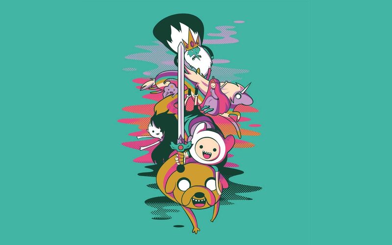 Cartoon Characters Stacked