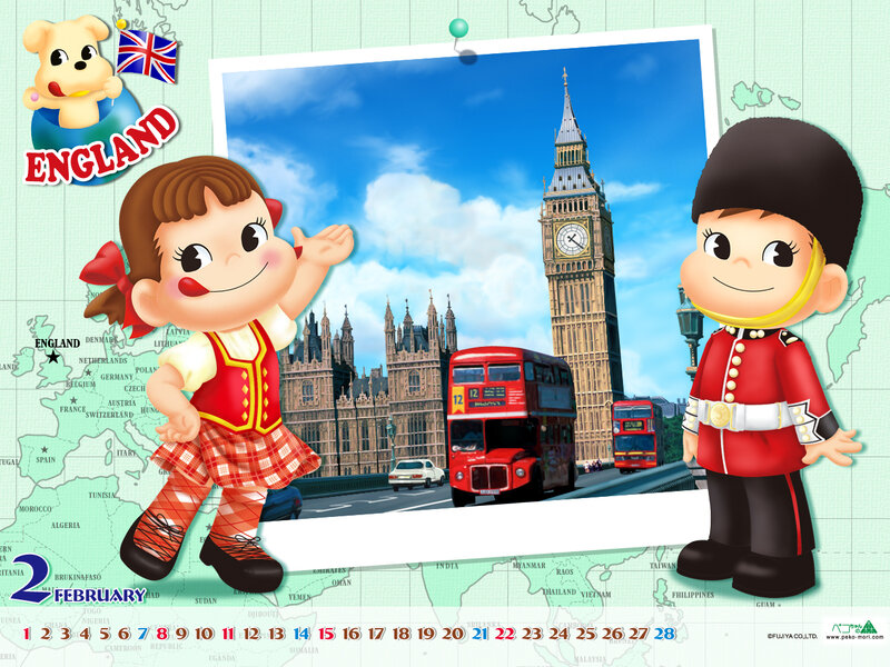 Cartoon Children in England