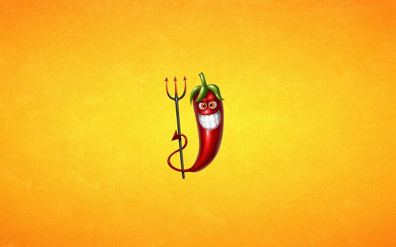 Cartoon Chili Pepper — Yellow