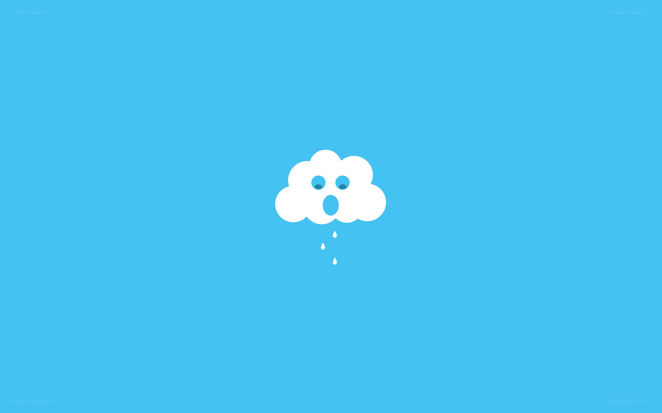 cartoon cloud raining