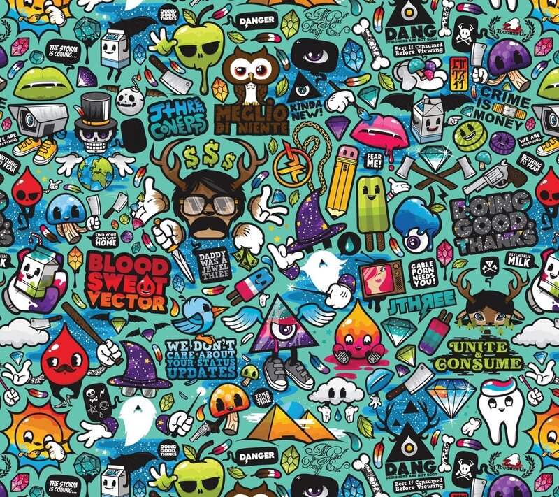 Cartoon Collage Artwork