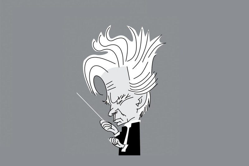 cartoon conductor illustration
