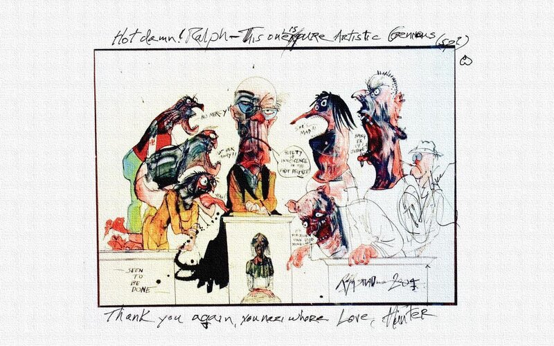 Cartoon Courtroom Scene