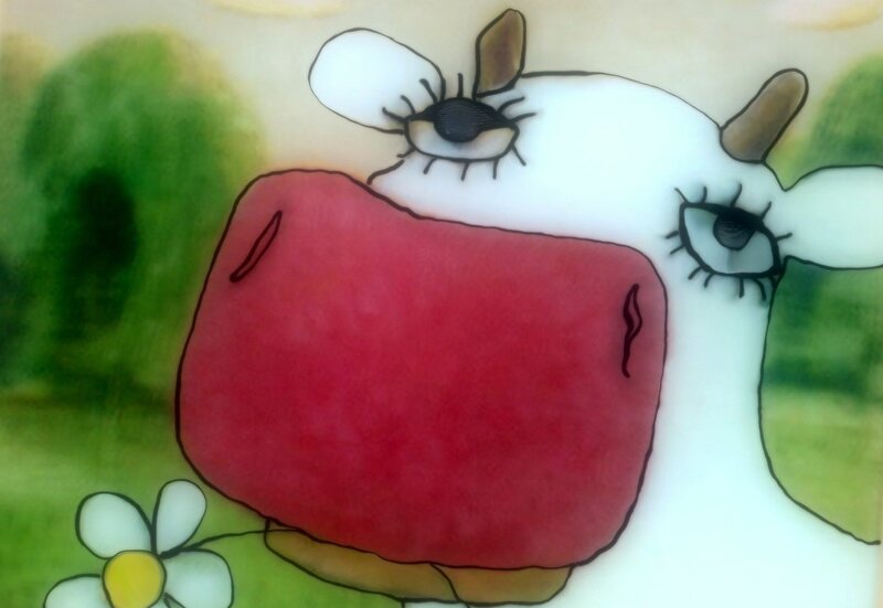 Cartoon Cow Face