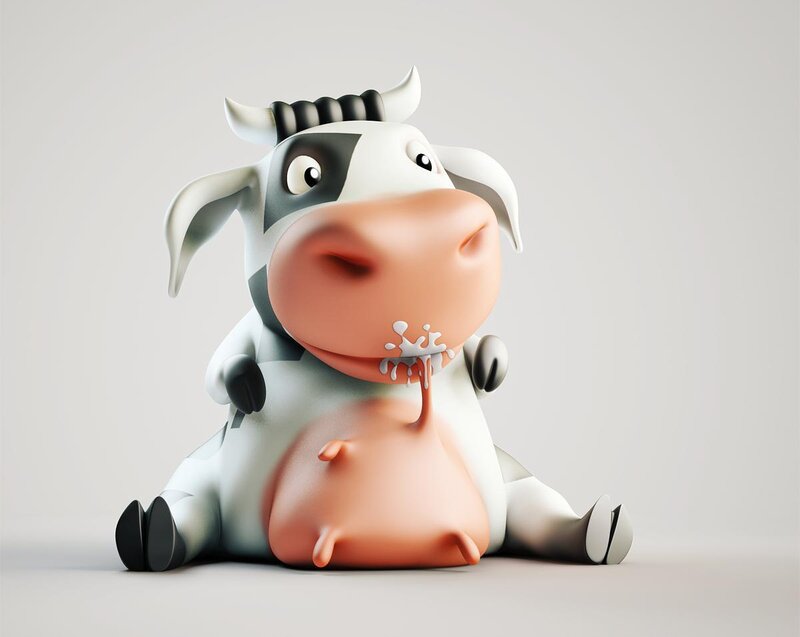 Cartoon Cow Toy