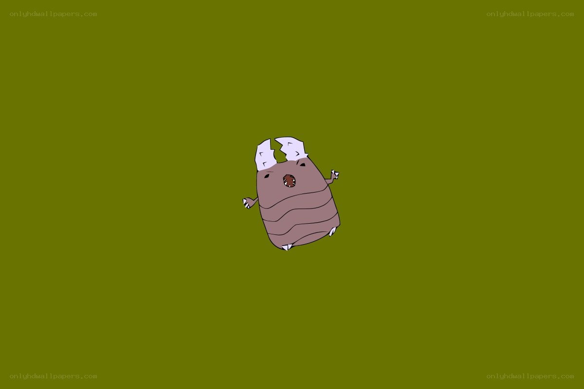 cartoon creature on green
