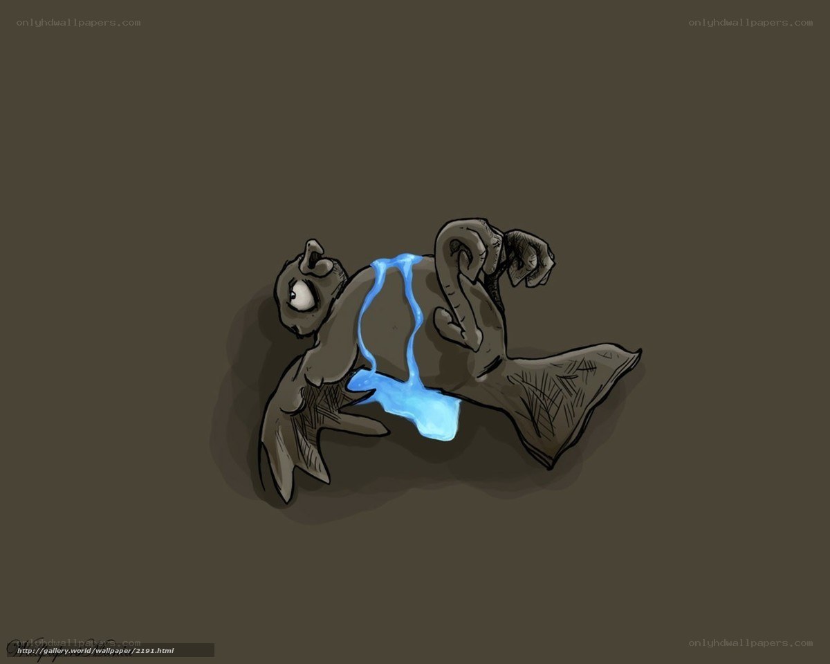 cartoon creature with blue energy